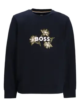 BOSS: Свитшот с растительным принтом 