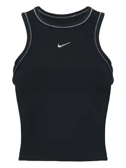 Nike: Чёрный топ 