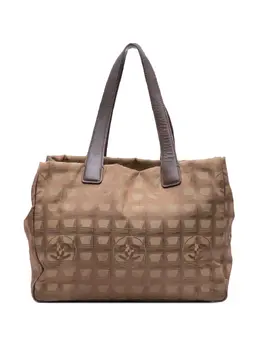 CHANEL Pre-Owned: Коричневая сумка-шоппер 