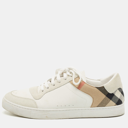 Burberry: Белые кроссовки 