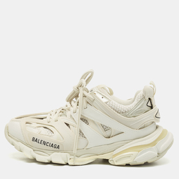 Balenciaga: Белые кроссовки  Track