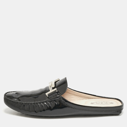 Tod's: Чёрные сабо  Double T
