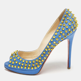 Christian Louboutin: Голубые босоножки 