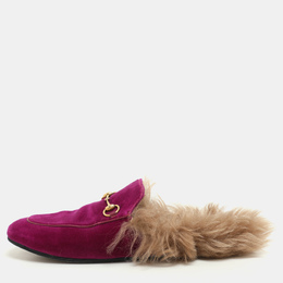Gucci: Фиолетовые сабо 