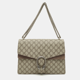 Gucci: Бежевая сумка  GG Supreme