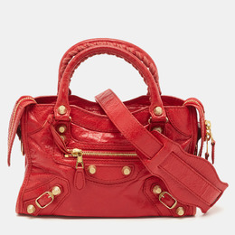 Balenciaga: Красная сумка  Classic City
