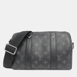 Louis Vuitton: Чёрная сумка  Keepall
