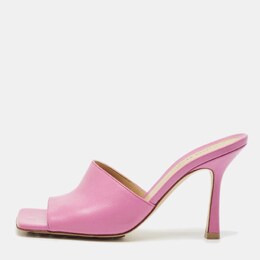 Bottega Veneta: Розовые сандалии  Stretch