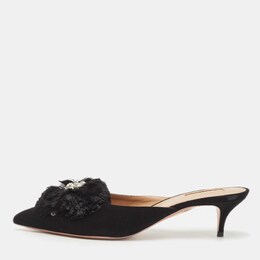 Aquazzura: Чёрные сабо 