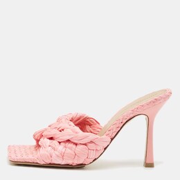 Bottega Veneta: Розовые сандалии  Stretch