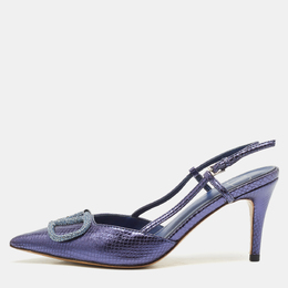Valentino: Голубые туфли  VLogo