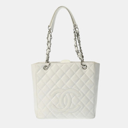 Chanel: Белая сумка-шоппер 
