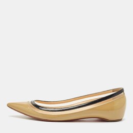 Christian Louboutin: Бежевые балетки 