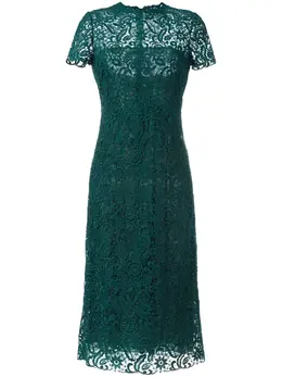 Valentino: Зелёное платье 