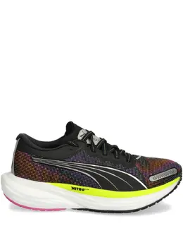 PUMA: Чёрные кроссовки  Deviate Nitro