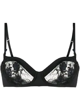 La Perla: Чёрный бюстгальтер  Leavers