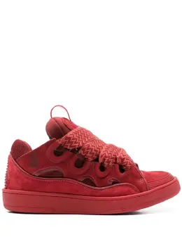 Lanvin: Красные кроссовки  Curb
