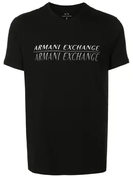 Armani Exchange: Футболка с принтом 