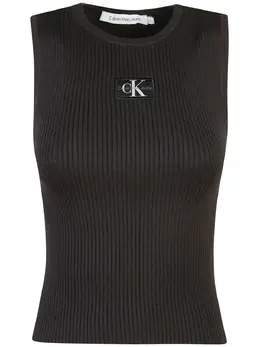 Calvin Klein Jeans: Чёрная майка 