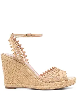 Aquazzura: Бежевые мокасины 