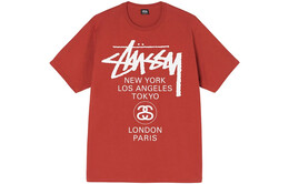 Stussy: Оранжевая футболка 