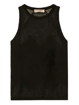 TWINSET: Майка в сетку 