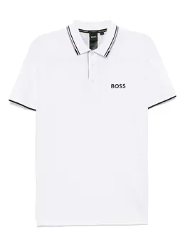 BOSS: Белое поло 