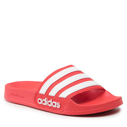 Adidas: Красные шлёпанцы 