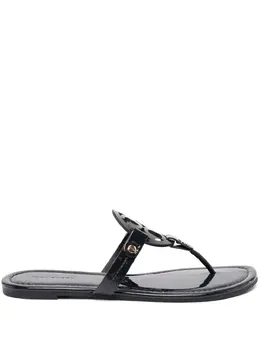 Tory Burch: Синие сандалии  Miller
