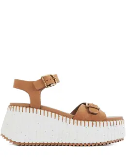 Chloé: Коричневые сандалии  Nama