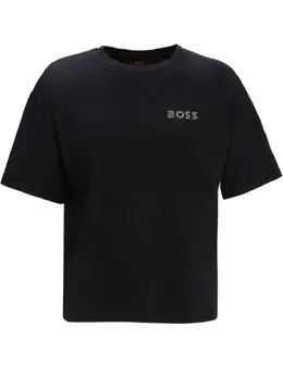 BOSS: Чёрная футболка 