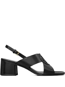 Tory Burch: Чёрные сандалии  Miller