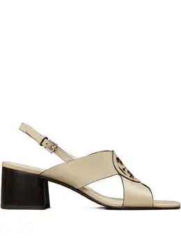 Tory Burch: Бежевые сандалии  Miller