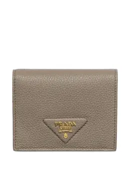 Prada: Бежевый кошелёк 