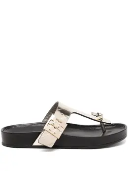 Tory Burch: Чёрные сандалии 