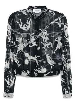 Thom Browne: Синяя блуза 