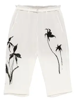 Yohji Yamamoto: Брюки с принтом 