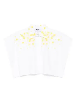 MSGM: Белая рубашка 