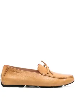 Santoni: Бежевые туфли 