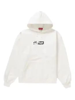 Supreme: Белая толстовка  Box Logo
