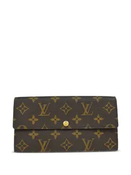 Louis Vuitton Pre-Owned: Коричневый кошелёк 
