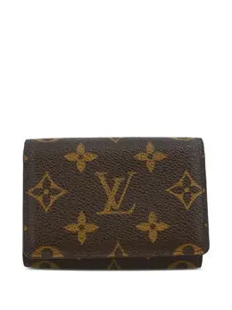 Louis Vuitton Pre-Owned: Коричневый картхолдер 