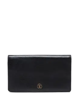 CHANEL Pre-Owned: Чёрный кошелёк 