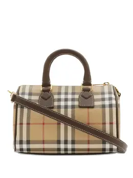 Burberry: Коричневая сумка-шоппер 