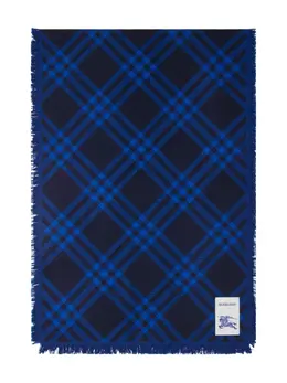 Burberry: Голубой шарф 