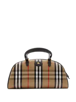 Burberry: Бежевая сумка-шоппер 