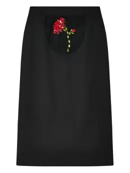 Simone Rocha: Юбка с цветочным принтом 