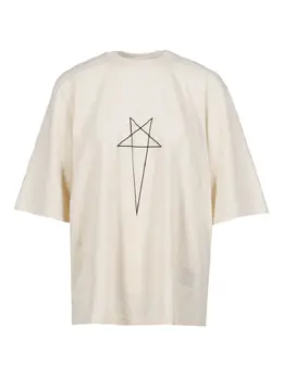 Rick Owens DRKSHDW: Белая футболка 