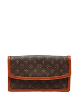 Louis Vuitton Pre-Owned: Коричневый клатч 