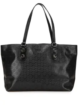 Gucci Pre-Owned: Чёрная сумка-шоппер 